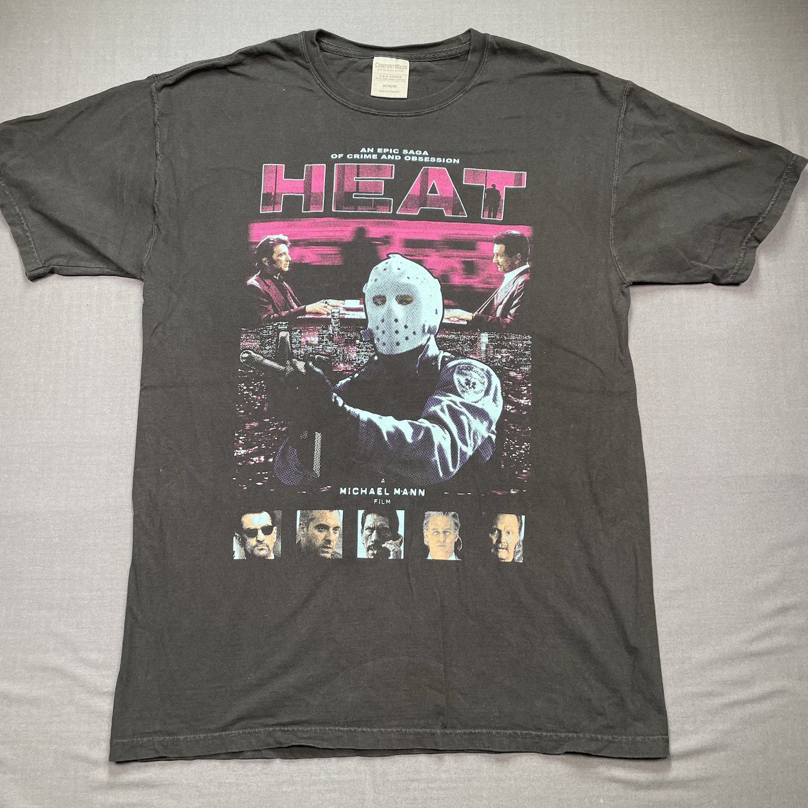 Heat Shirt Mens Medium Graveyard Goods Micheal Mann Crime Thriller De Niro 1448