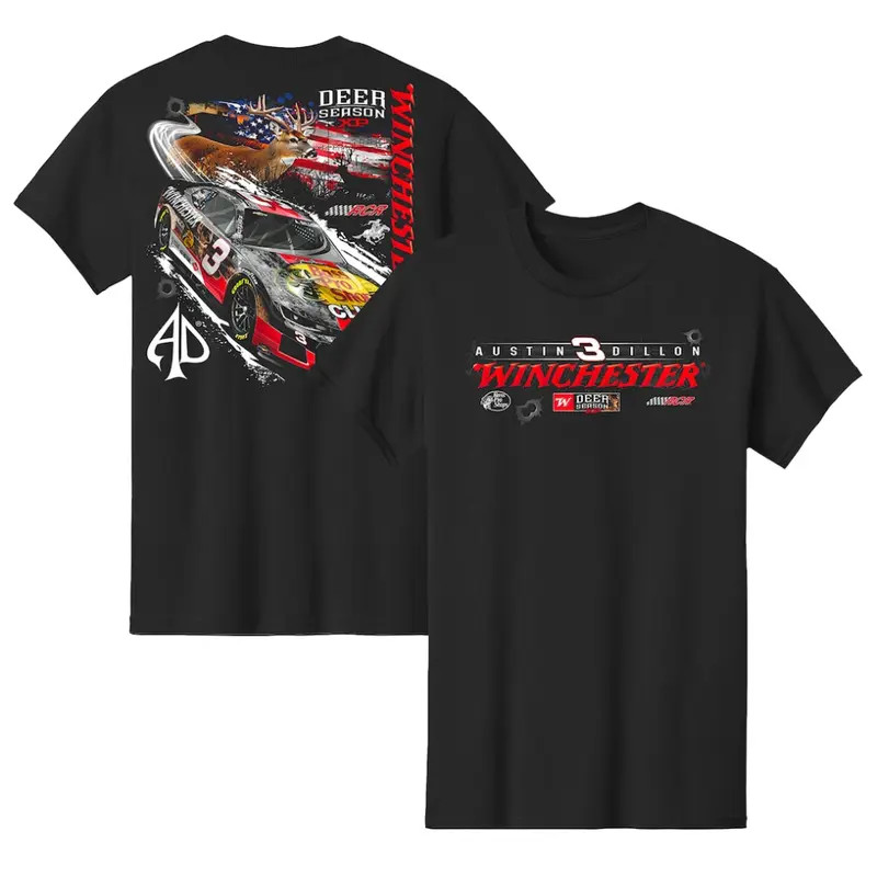 Austin Dillon #3 Deer Season Camo Racing Shirt NASCAR Graphic Tee Fan Gift