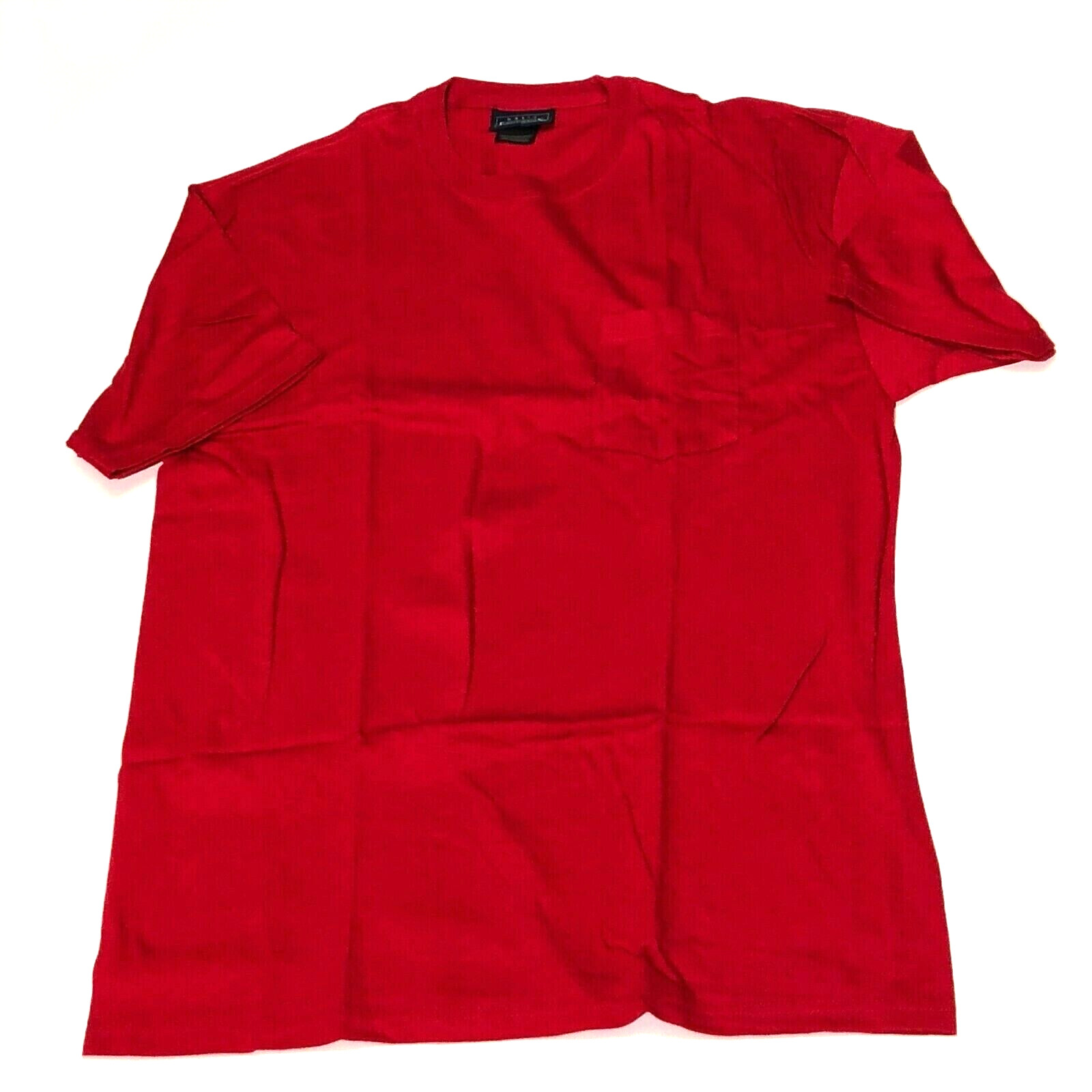 New Men’s Red Basic Edition T-Shirt 100% Cotton-Front Pocket – Size Medium