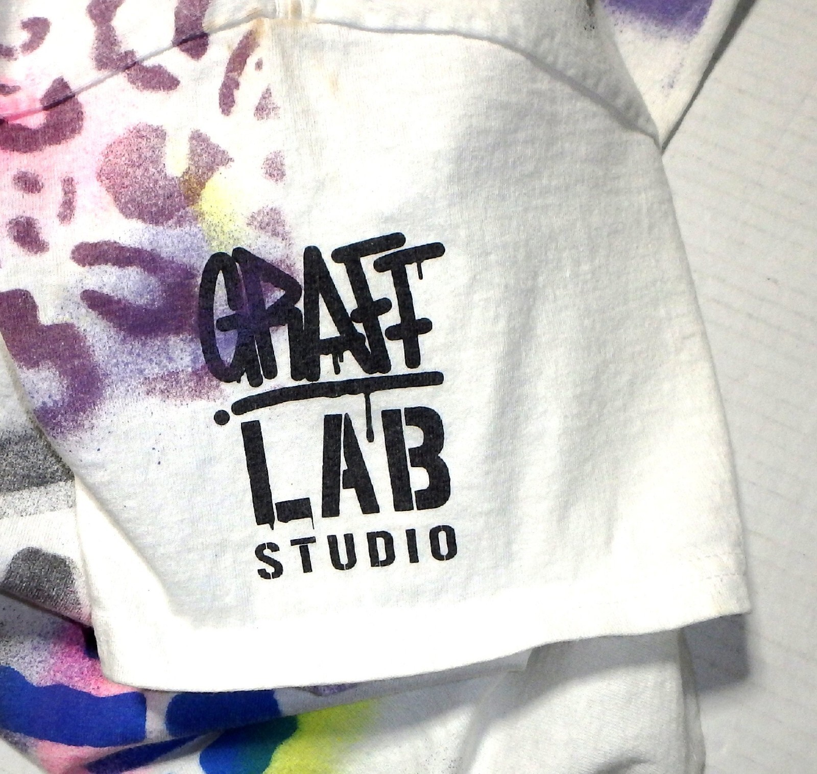 Unique Graff Lab Studio Graffiti Dance City Themed T-Shirt Medium Haynes Cotton