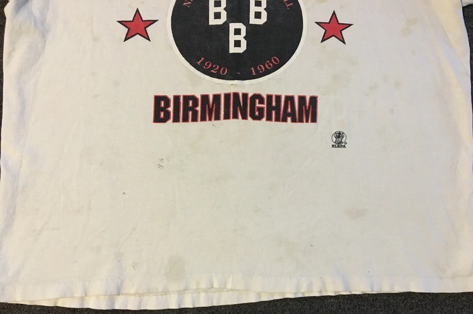 Vtg 90s Birmingham Black Barons Thrashed Faded Negro League Shirt XXL Grunge 80s