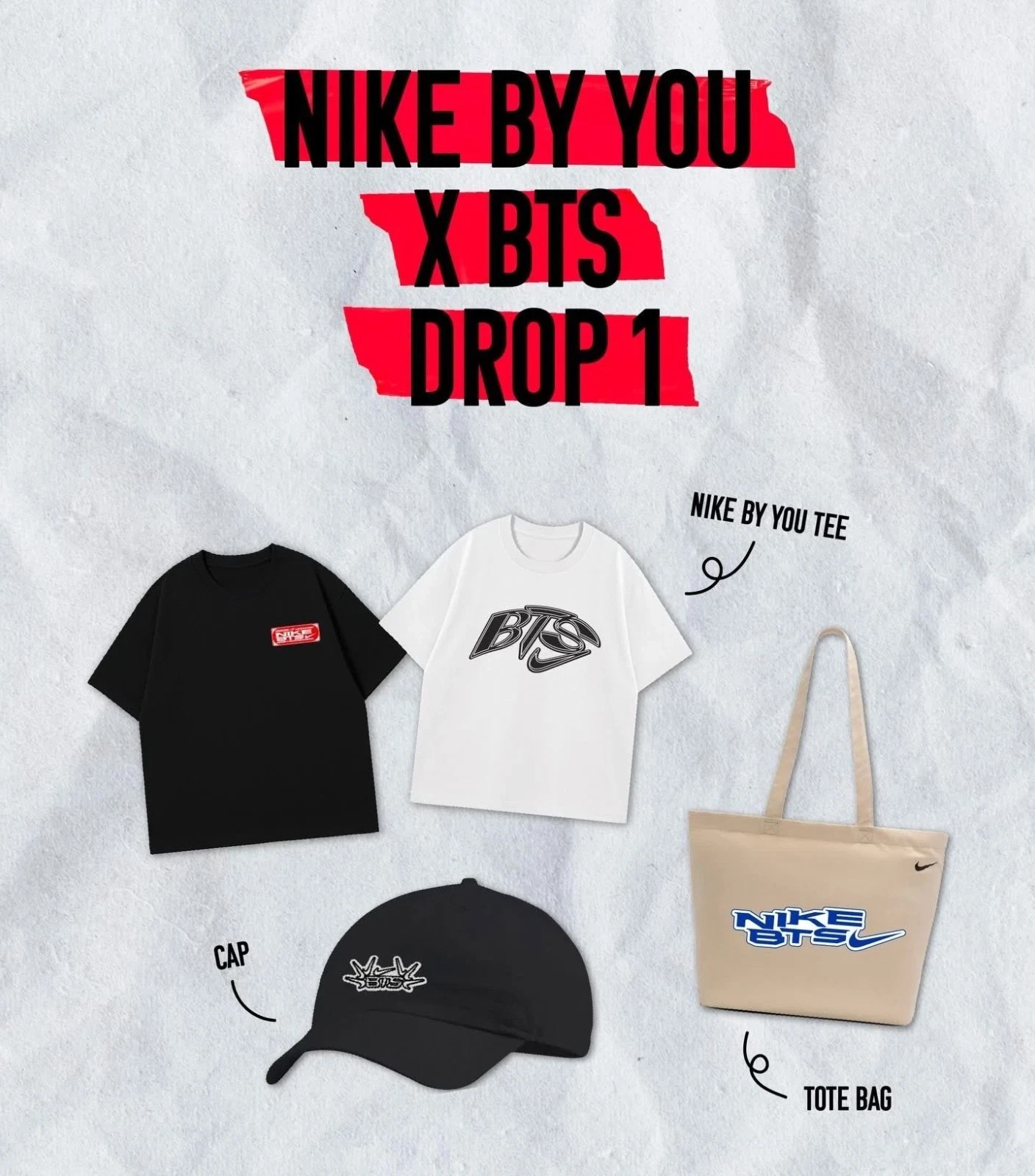 Nike By You x BTS World Tour “Arirang” T-Shirt Custom Design Thailand