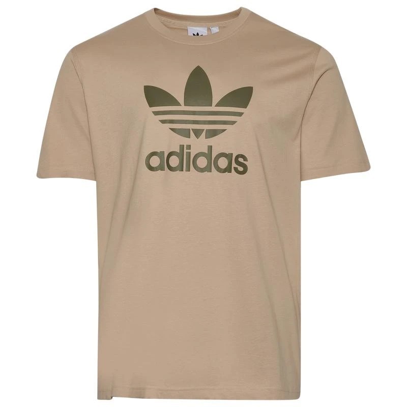 Adidas Trefoil Wonder Beige T-Shirt Men’s Large NWT! (JV5870)