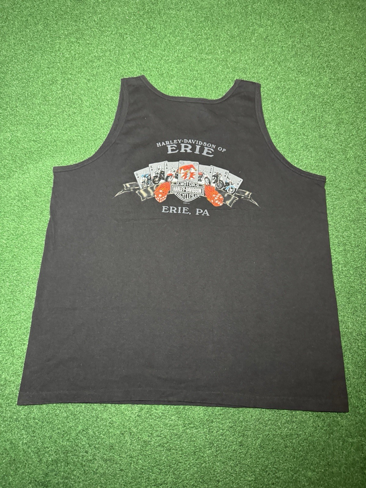Harley Davidson Unleashed Tank Top Vintage 90s Sleeveless Biker Shirt Grunge