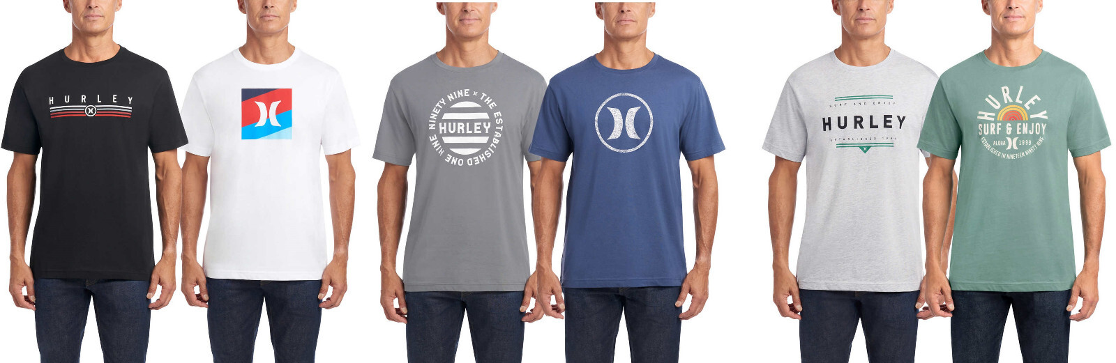 Hurley Men’s Graphic Tee, 1 or 2-Pack