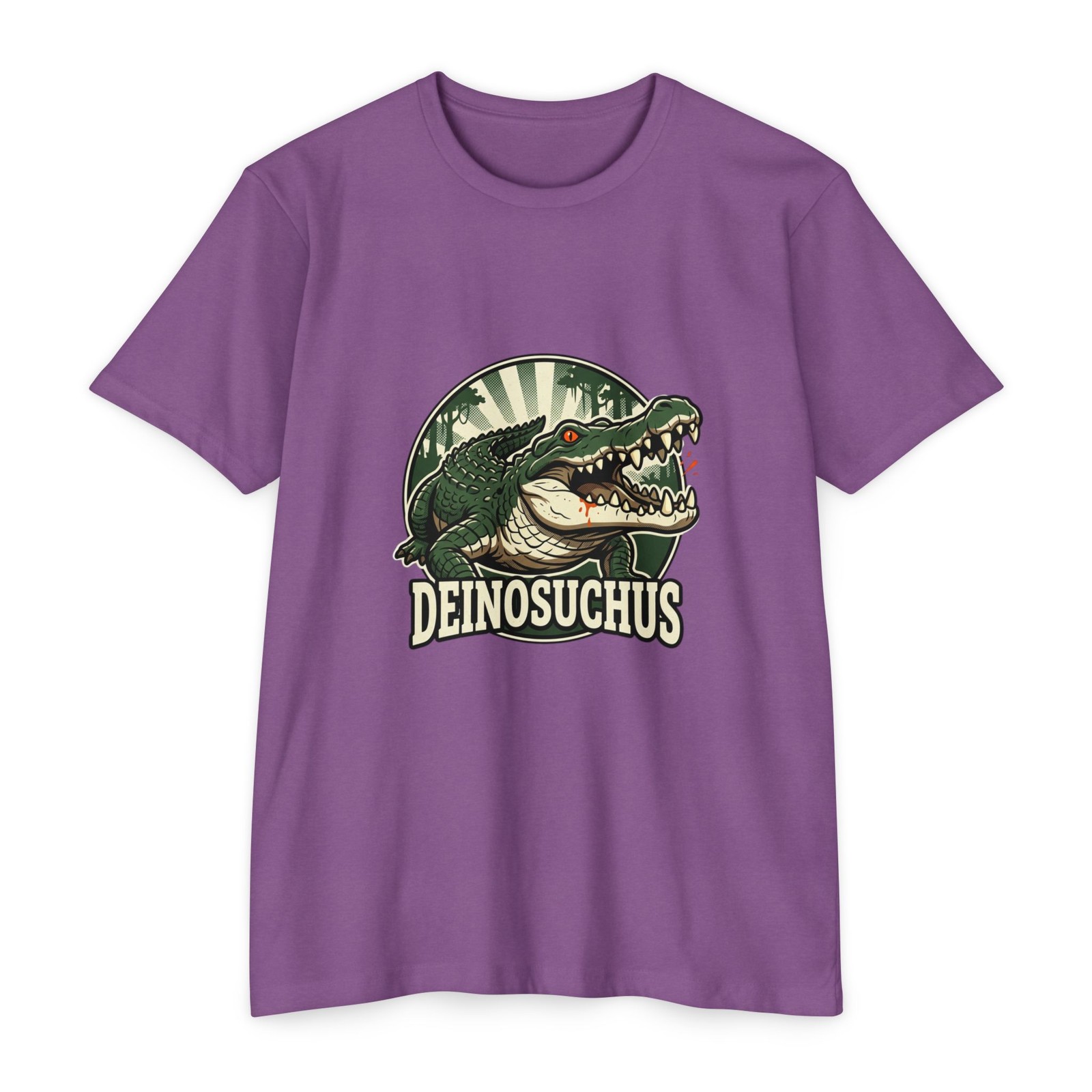 Deinosuchus Alligator Illustration T-Shirt | Vintage Swamp Graphic