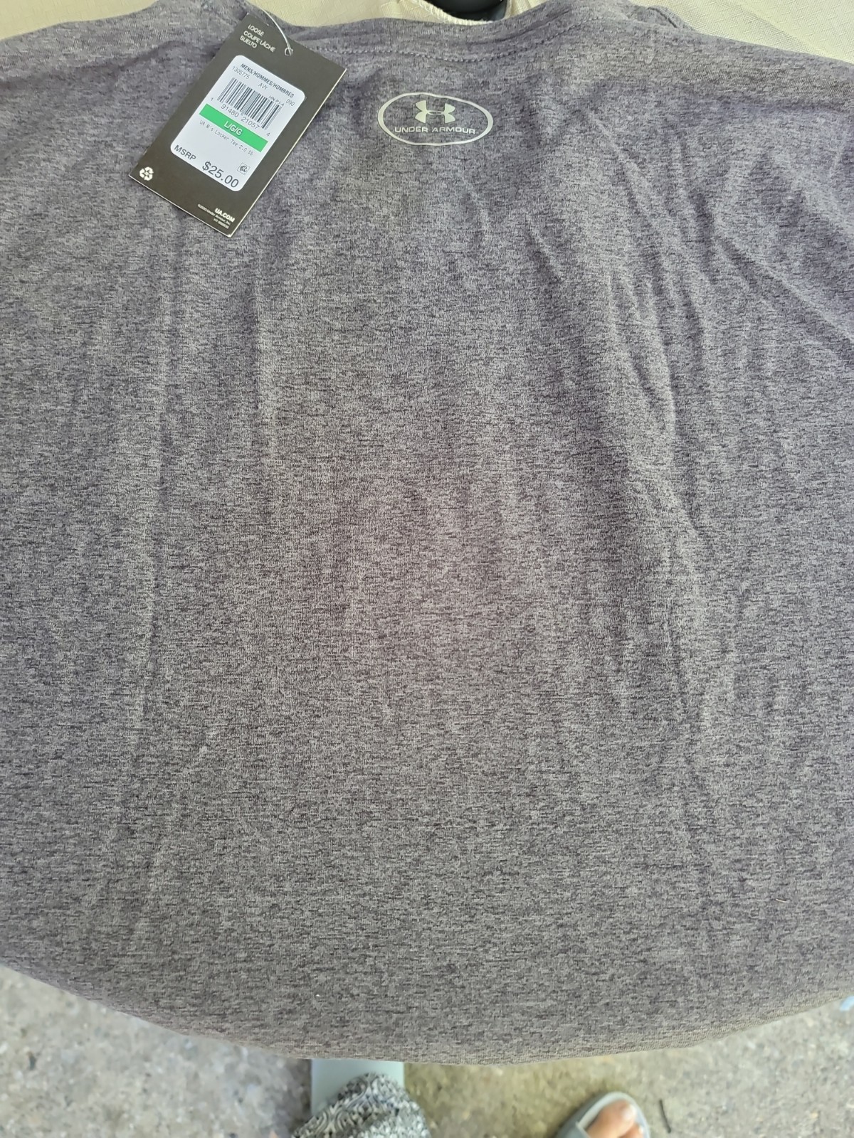 NWT DARK GRAY LARGE Under Armour Men’s Locker 2.0 Short Sleeve Athletic Tee