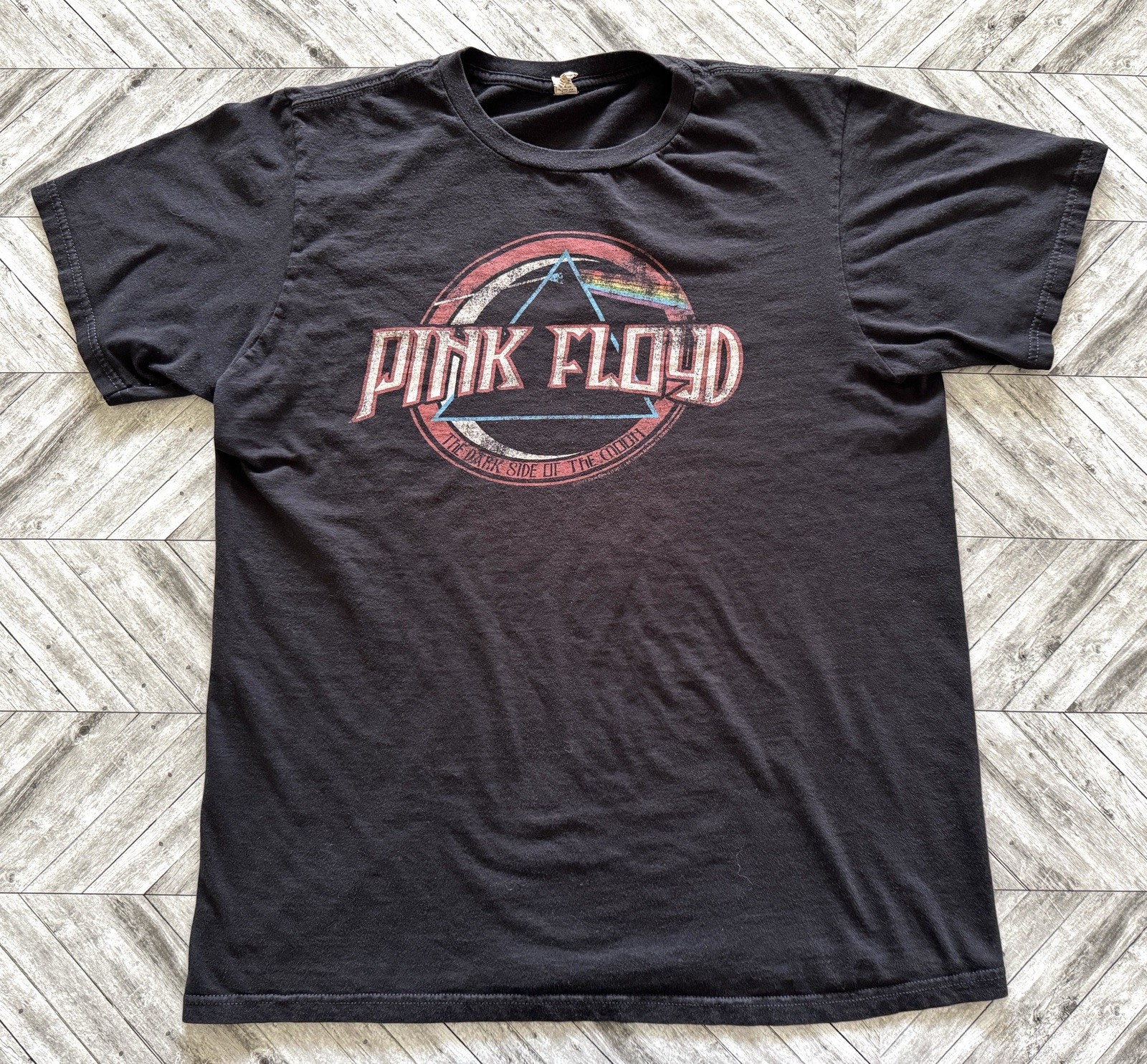VTG Pink Floyd T-Shirt Mens Medium Black Outdoor Band Music Classic Rock Anvil