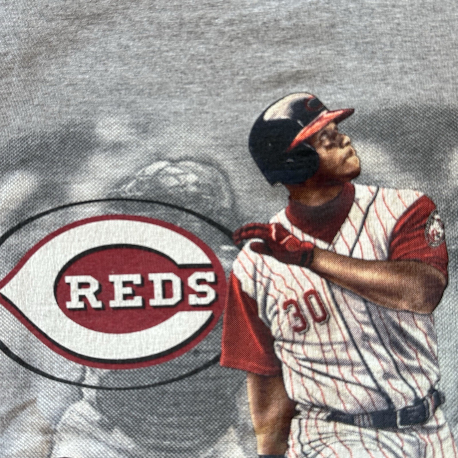 KEN GRIFFEY JR Cincinnati Reds MLB Licensed T-Shirt 2000 LARGE Preowned VTG