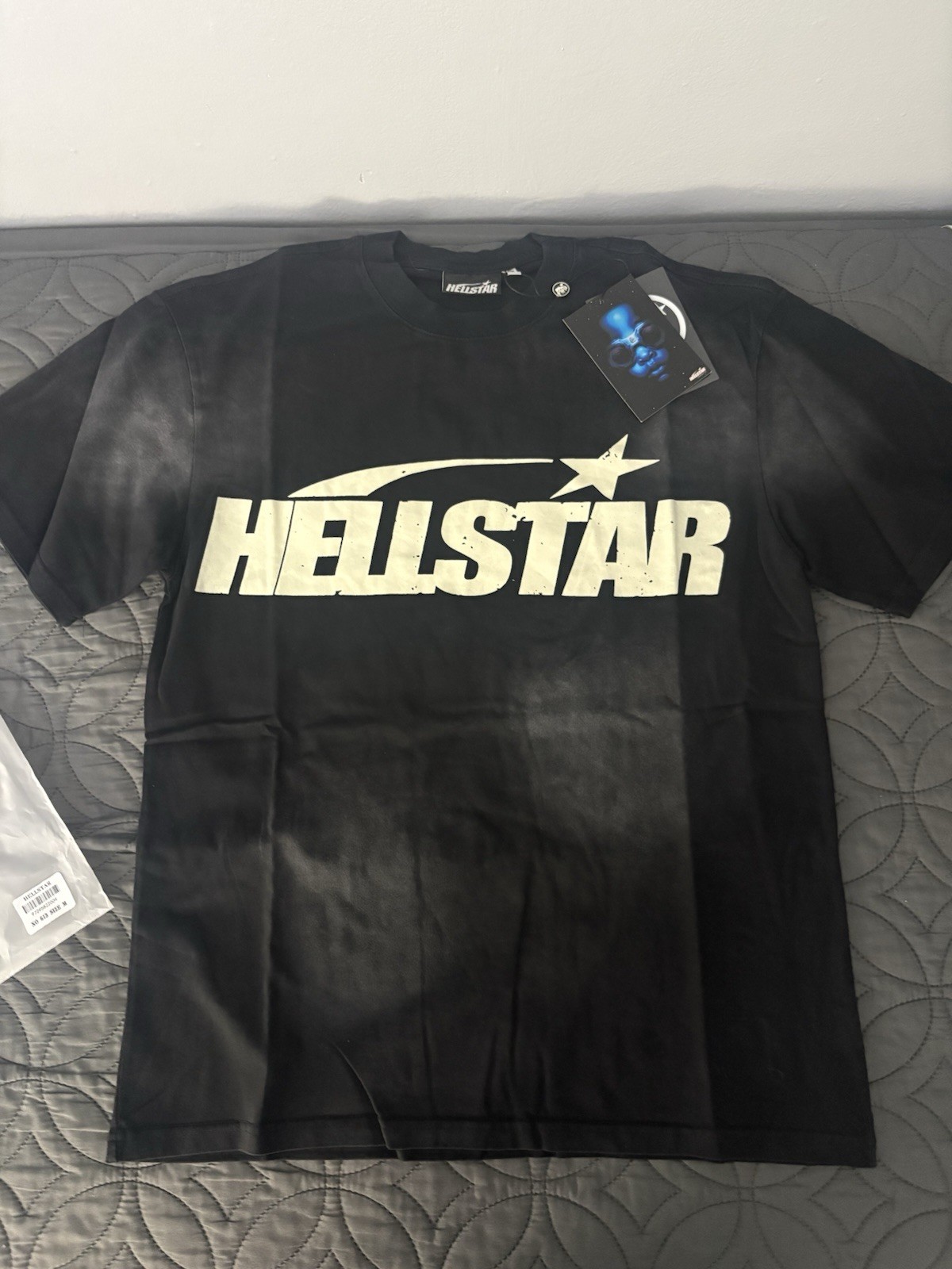 HELLSTAR Men’s M Black Graphic Logo Crew Neck Short Sleeve T-Shirt New Tags
