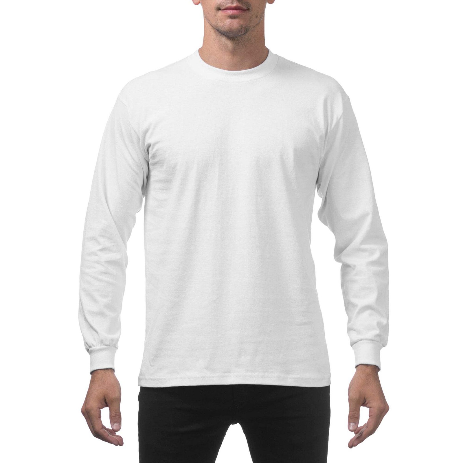 Pro Club Men’s Heavyweight Cotton Long Sleeve T-Shirt
