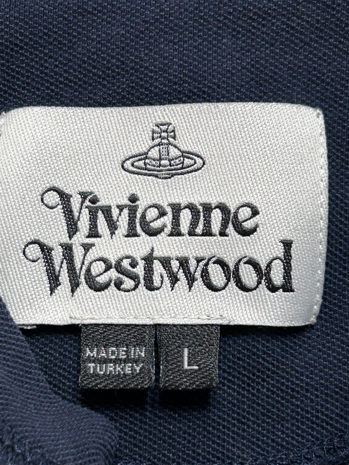 Vivienne Westwood Embroidered Logo Orb T-Shirt Blue Size L