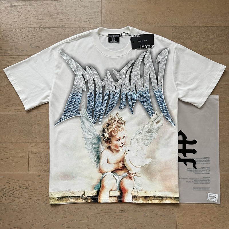 Mixed Emotion Little Angel Series Loose T-Shirt