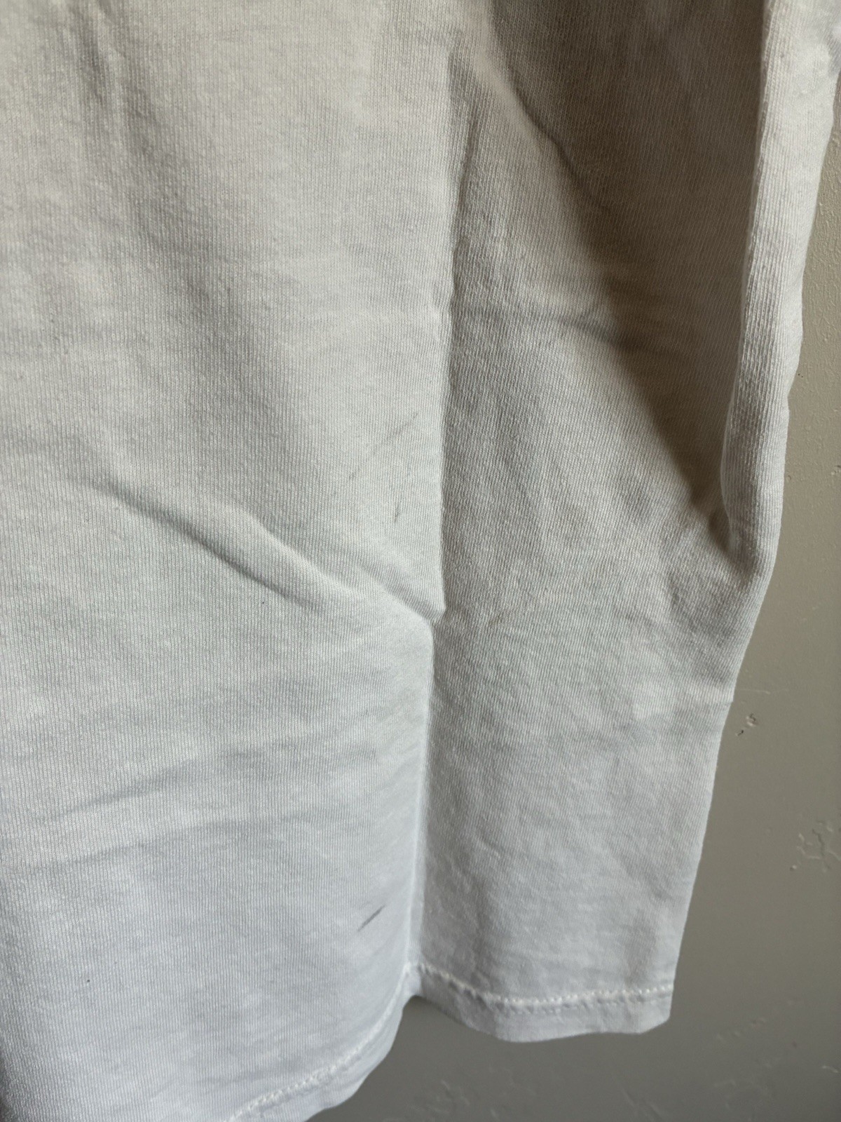 Quiksilver Men’s White Graphic Logo Tee S Cotton Jersey Crew Neck Short Sleeve