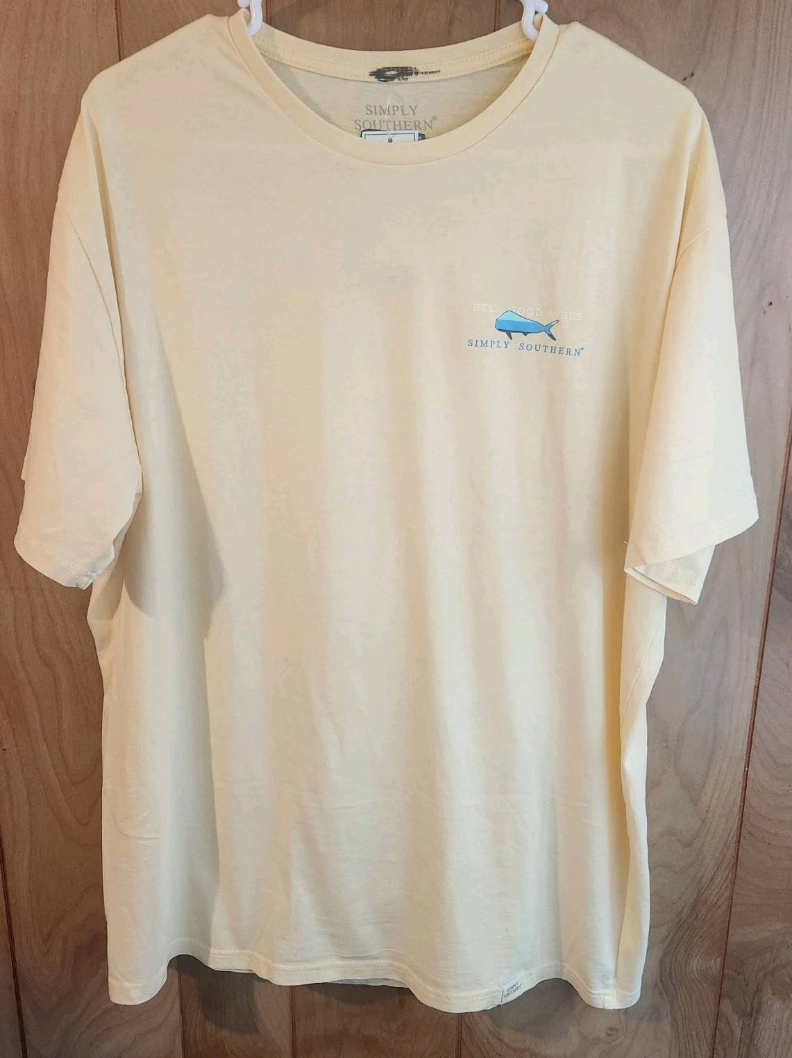 Simply Southern Unisex, yellow L, Feel Good Vibes, Live Simple be Happy