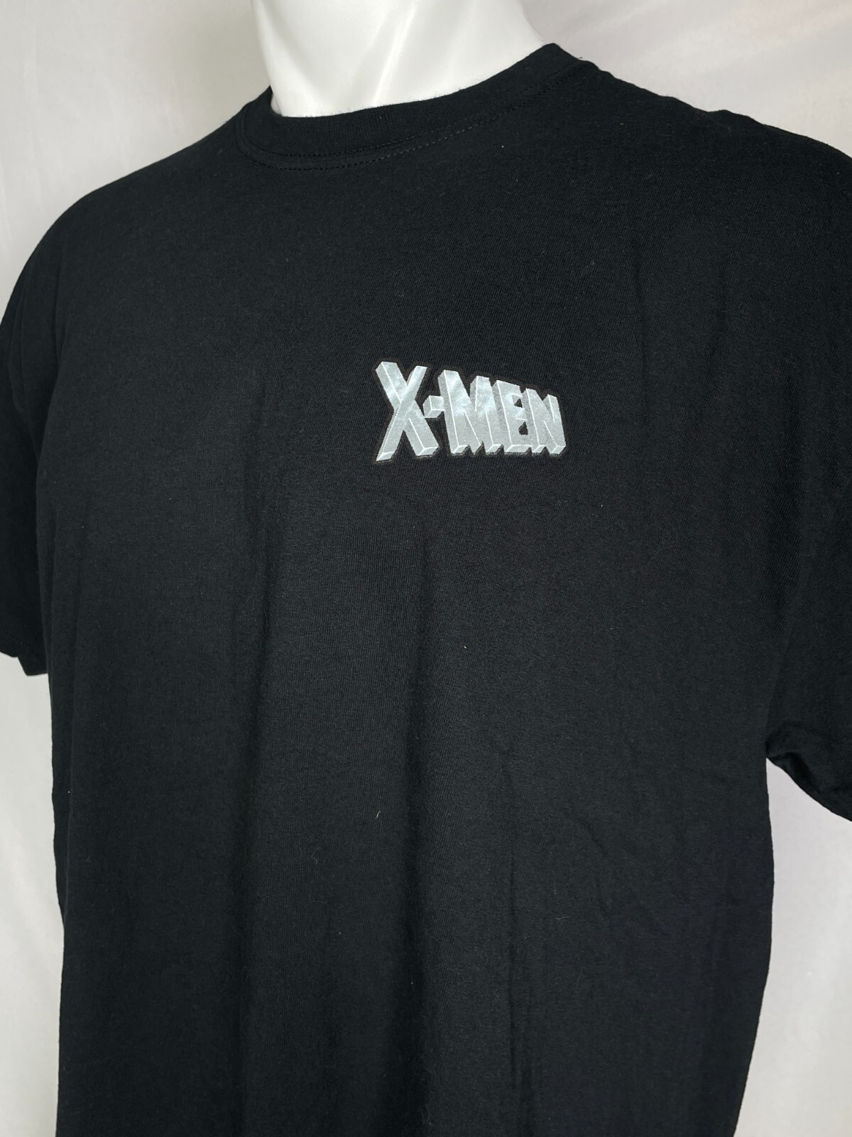 X-Men Cartoon 90’s Style Black T-Shirt Wolverine Storm Cyclops Beast Men’s XL