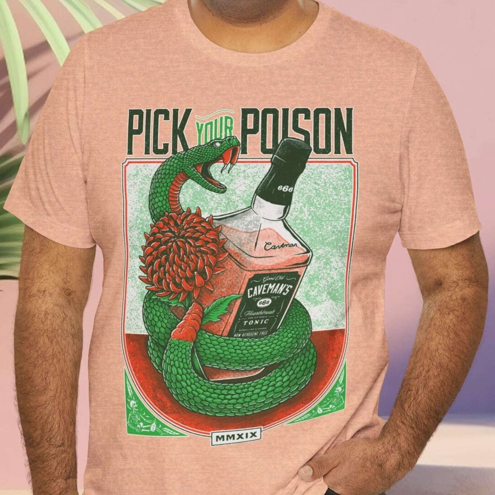 Aesthetic Pick your Poison – Beautiful Detailed Cobra Illustration Vintage Stree