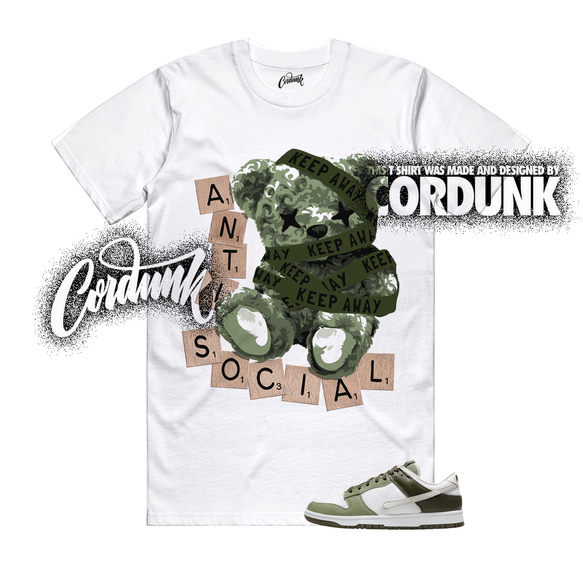 Dunk Oil Green Cargo Khaki Light Bone Olive Low T Shirt Match ANTI