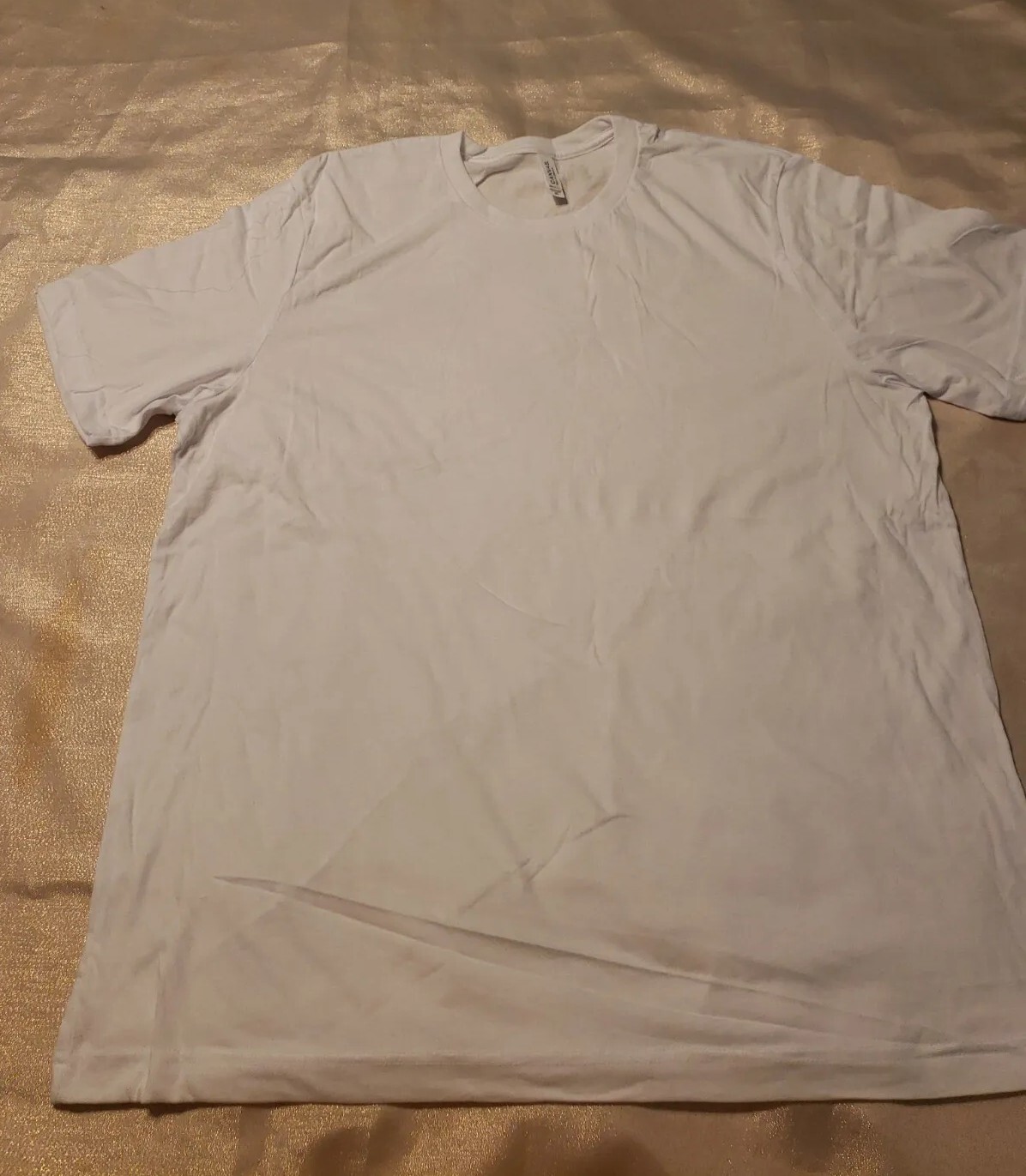 New!BELLA + CANVAS Unisex 2XL Short Sleeve Heather Jersey White T Shirt 3001 tee