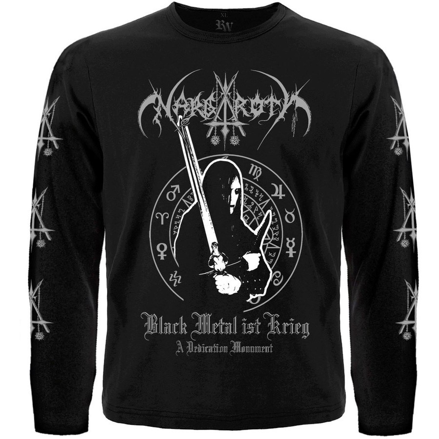 Nargaroth “Black Metal ist Krieg” Long Sleeve Black T-Shirt mayhem bathory