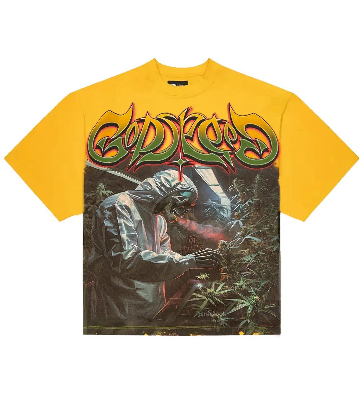 Godspeed “Indoor Gelato” Yellow T-Shirt SIZE L