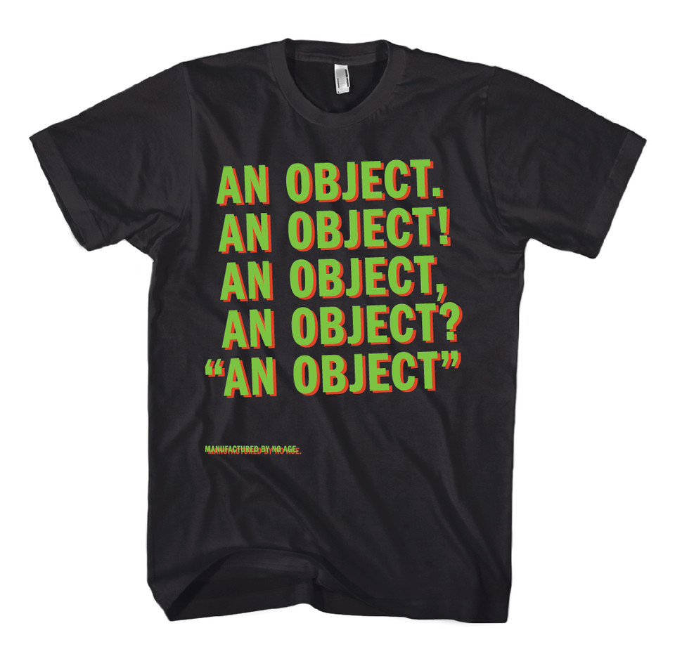 No Age An Object t-shirt BRAND NEW Sub Pop CLEARANCE SALE