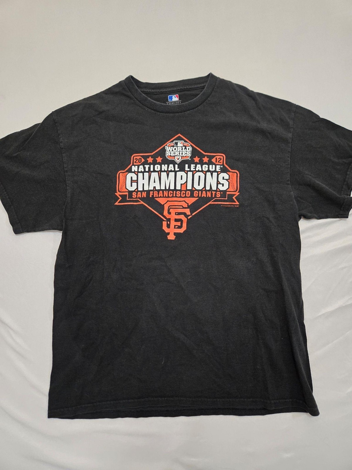 Genuine Merchandise Shirt Mens XL Black San Francisco Giants 2012 NL Champions