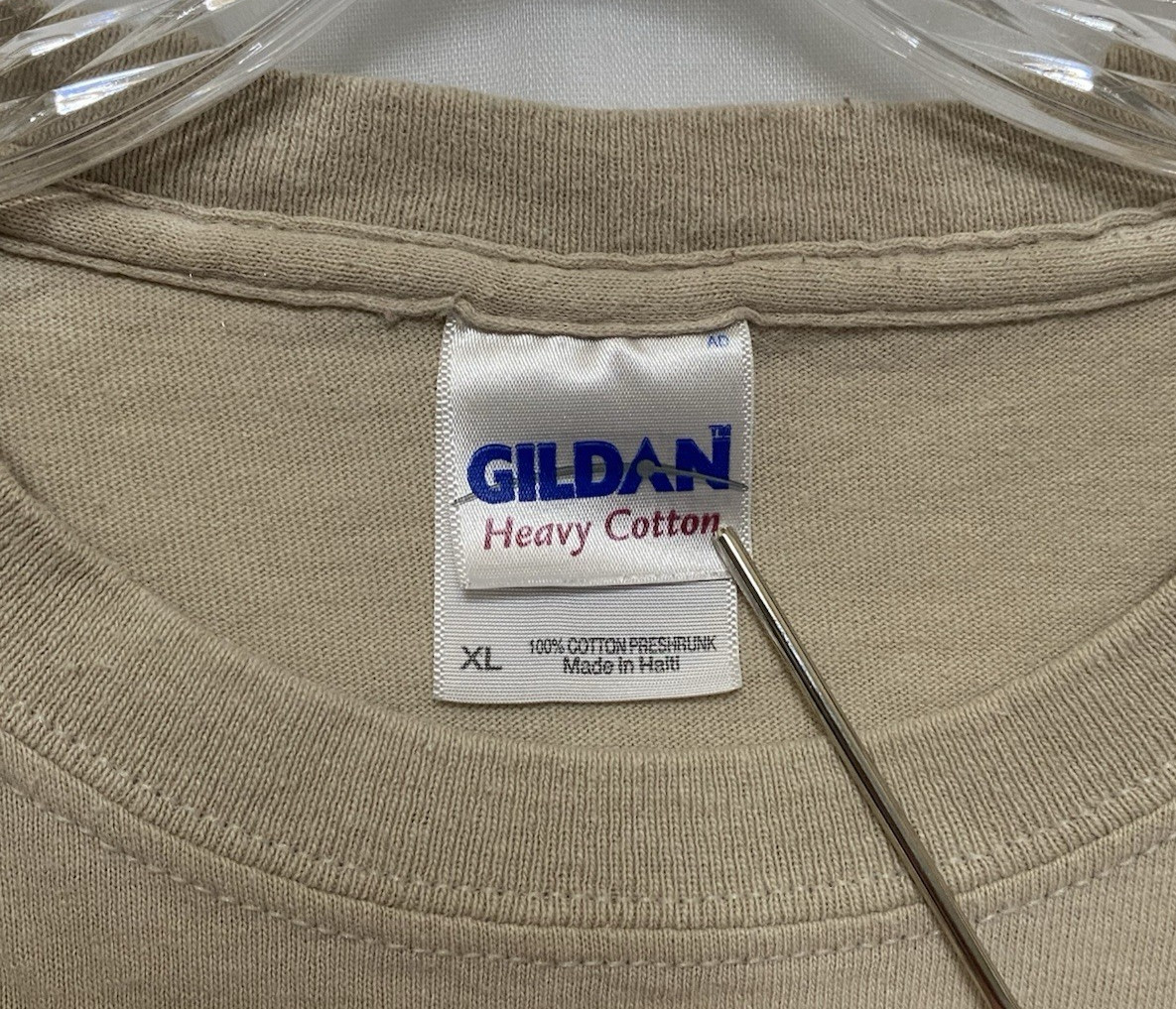 Operation Iraqi Freedom Veteran t-shirt XL Tan Short Sleeve Cotton