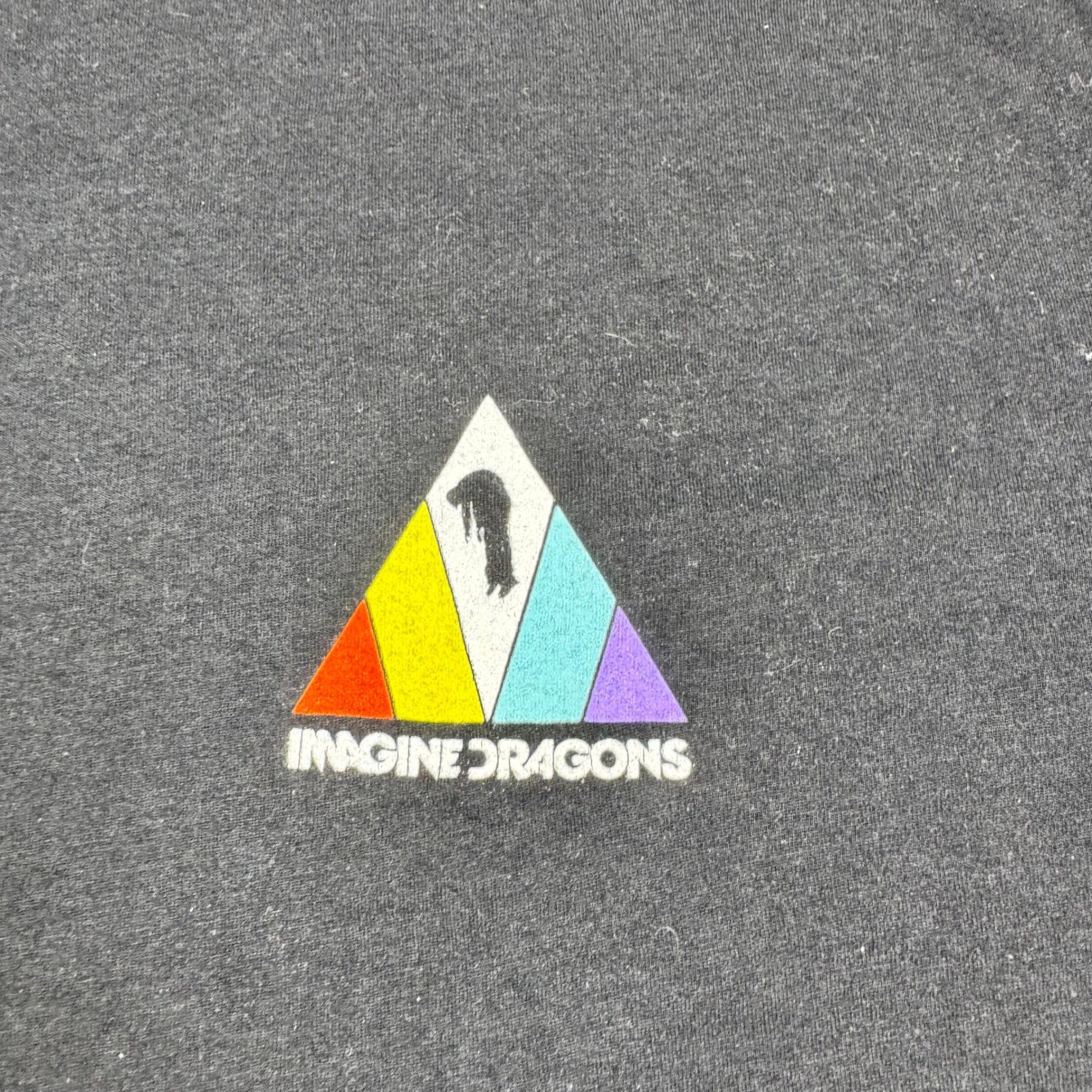 Imagine Dragons Evolve World Tour 2017 T-Shirt Mens 2XL Black Rainbow Prism Logo