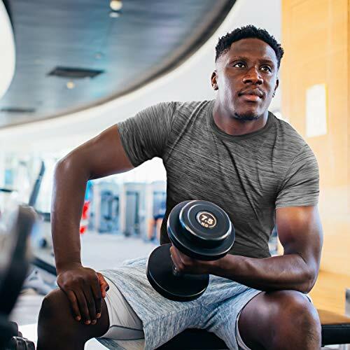 Men’s Dry-Fit Active Athletic Crew Neck T Shirts Running Workout