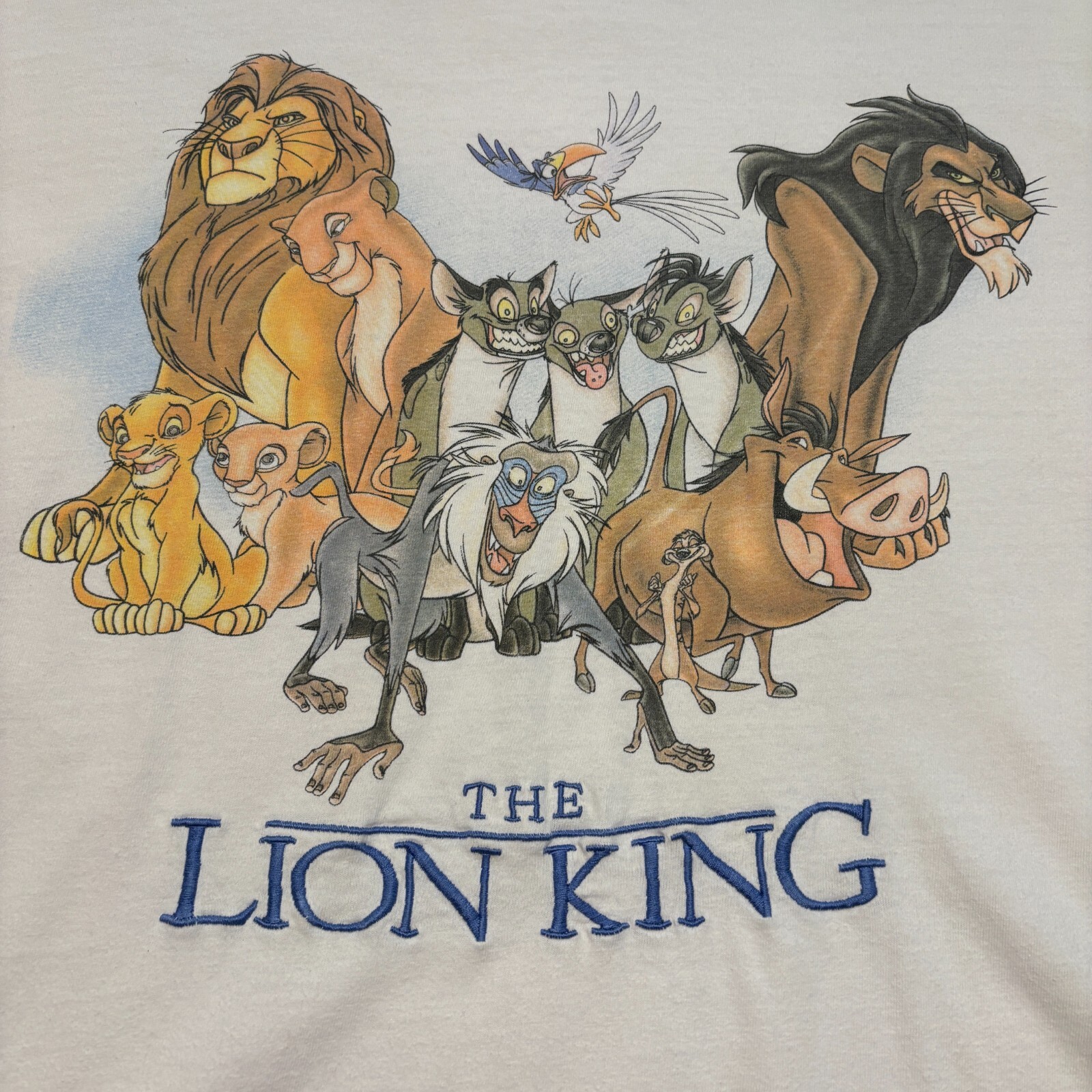 1990s Vintage Lion King Embroidered Promo Graphic Tee XL