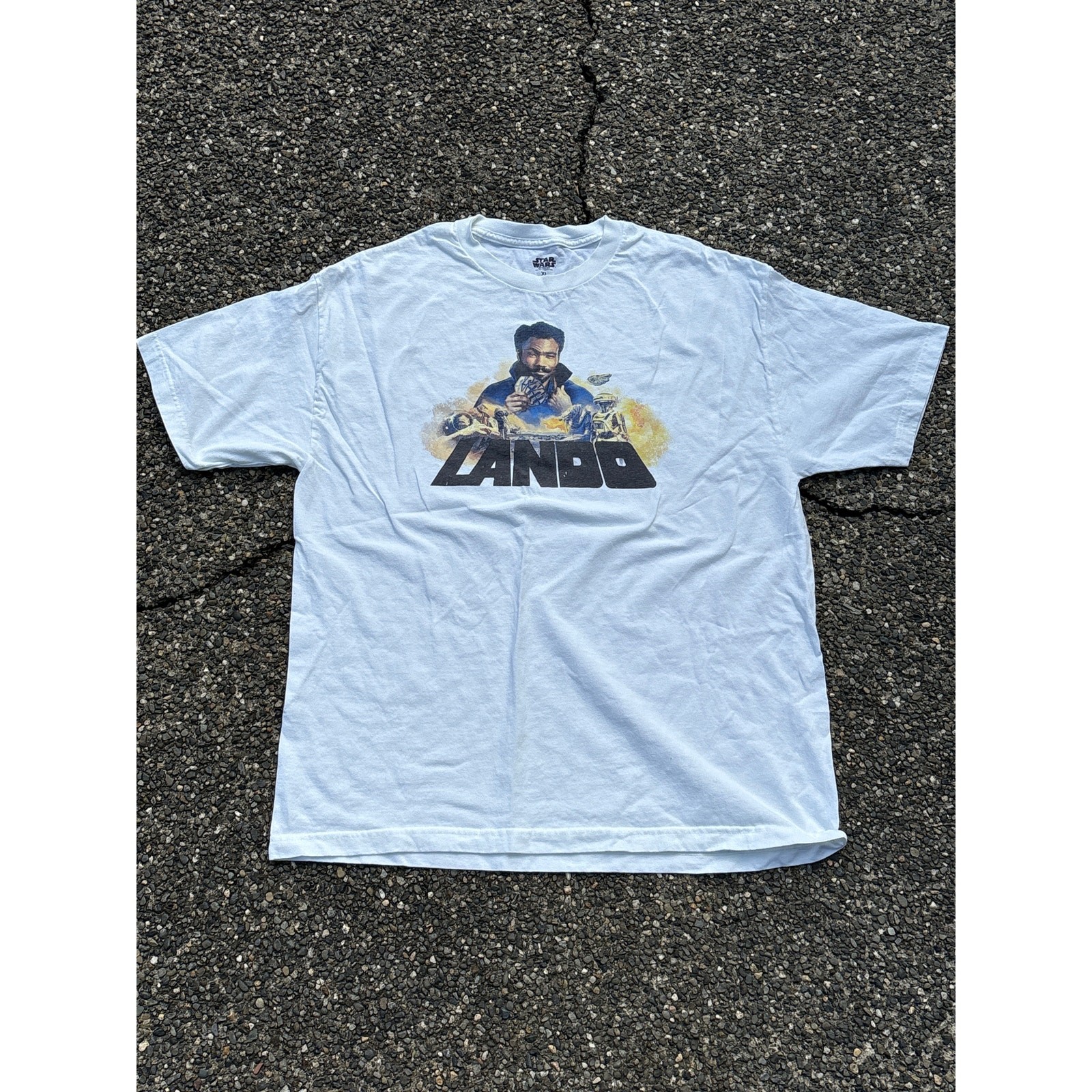 Star Wars Lando Donald Glover white shirt XL official merch lucasfilm