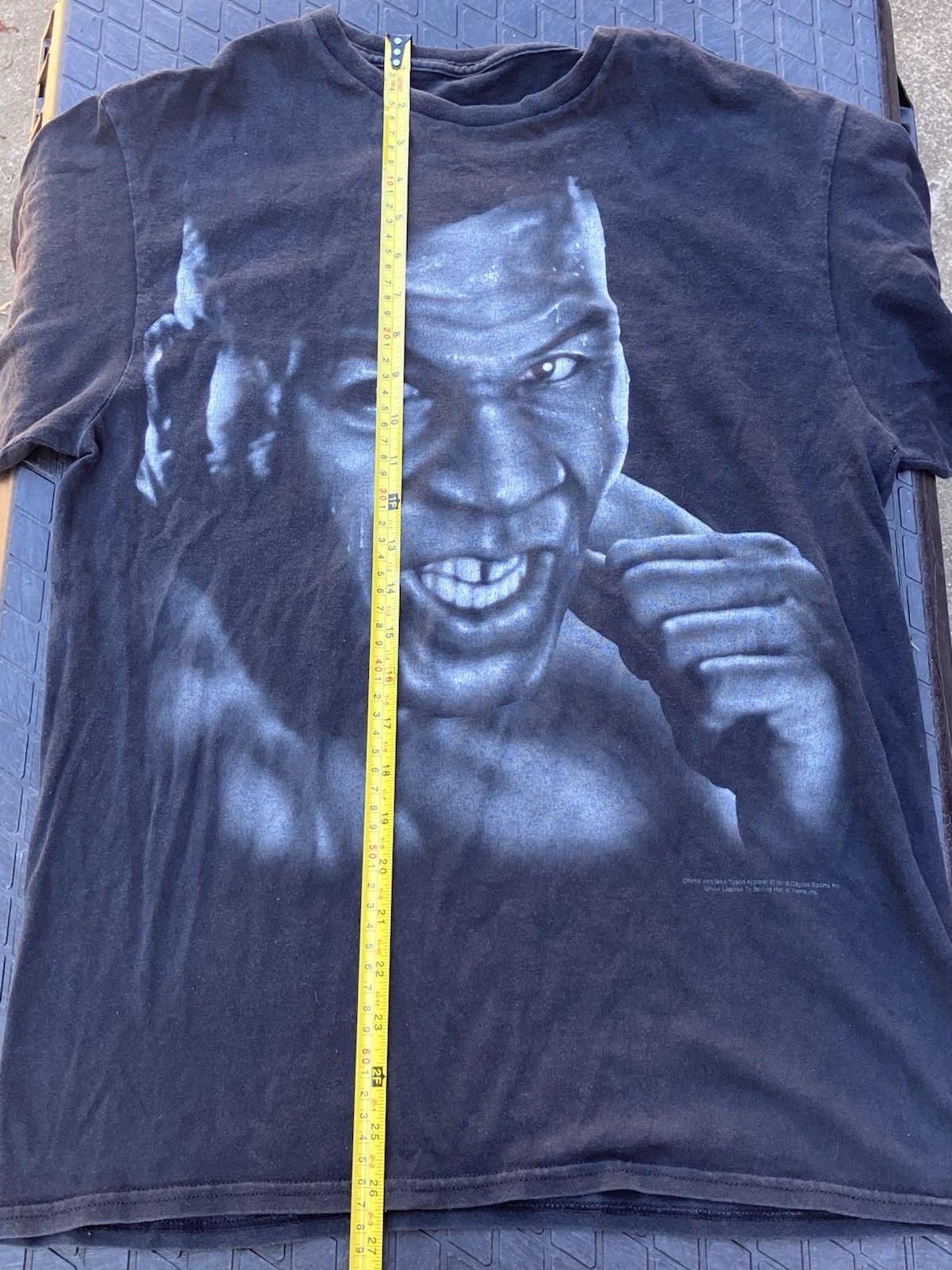 2016 Mike Tyson T-Shirt Official Iron Mike Tyson Apparel Portait Spell Out Black