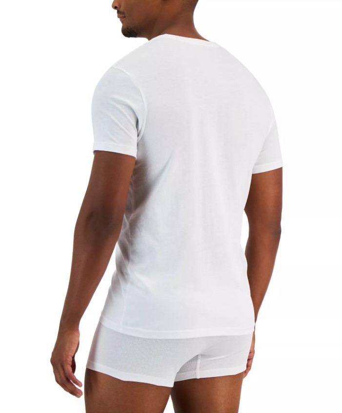 Alfani Men’s 4-Pk. Classic-Fit Solid Cotton Undershirts White XL
