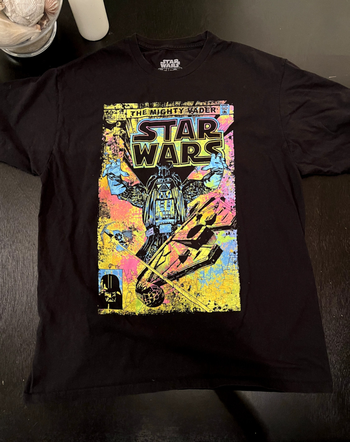Star Wars “The Mighty Vader” Comic Book Theme T-Shirt Size XL
