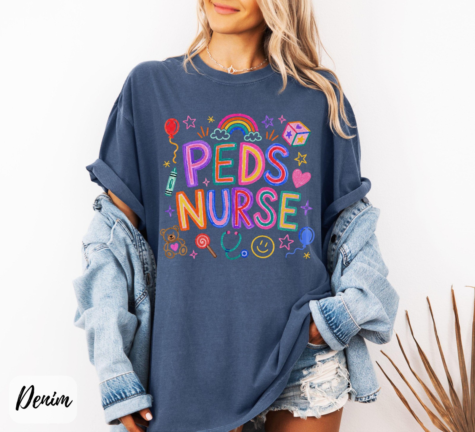 Peds Nurse Shirt Pediatric Nurse Medical Healthcare RN Unisex Graphic Tee