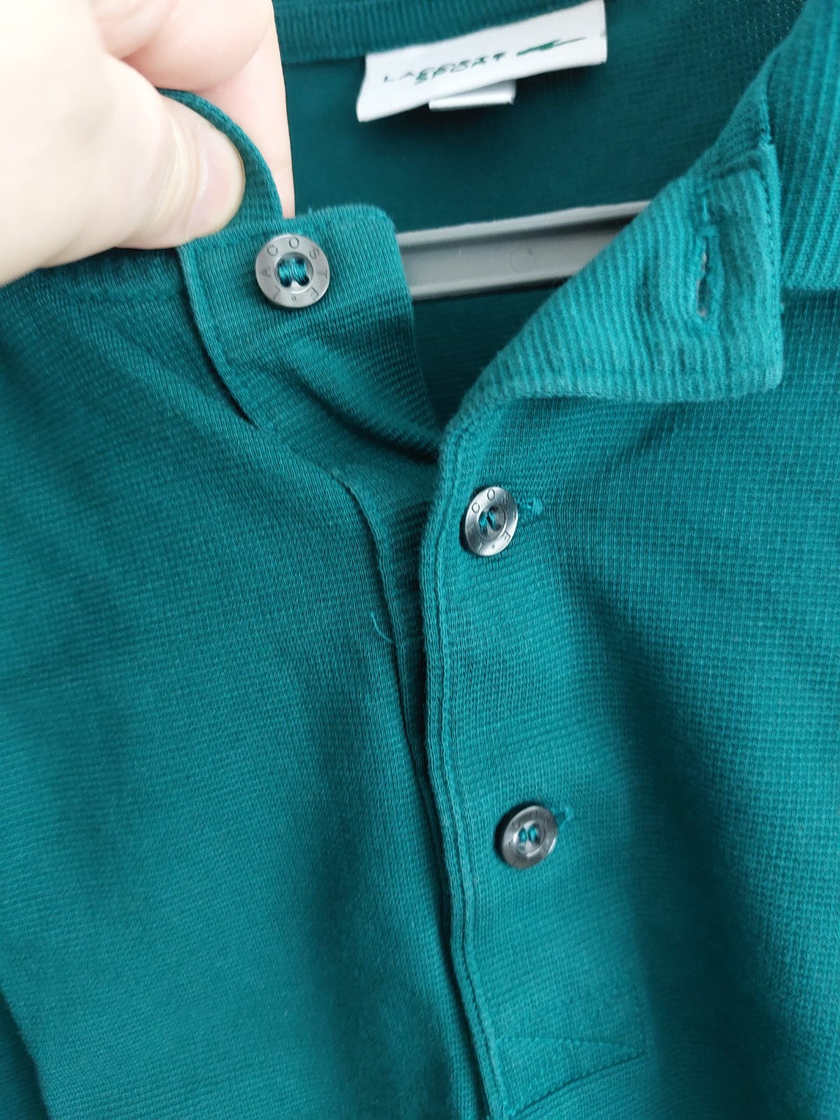 LACOSTE 4XL (SIZE 9) GREEN POLO SHIRT VERY GOOD USED CONDITION