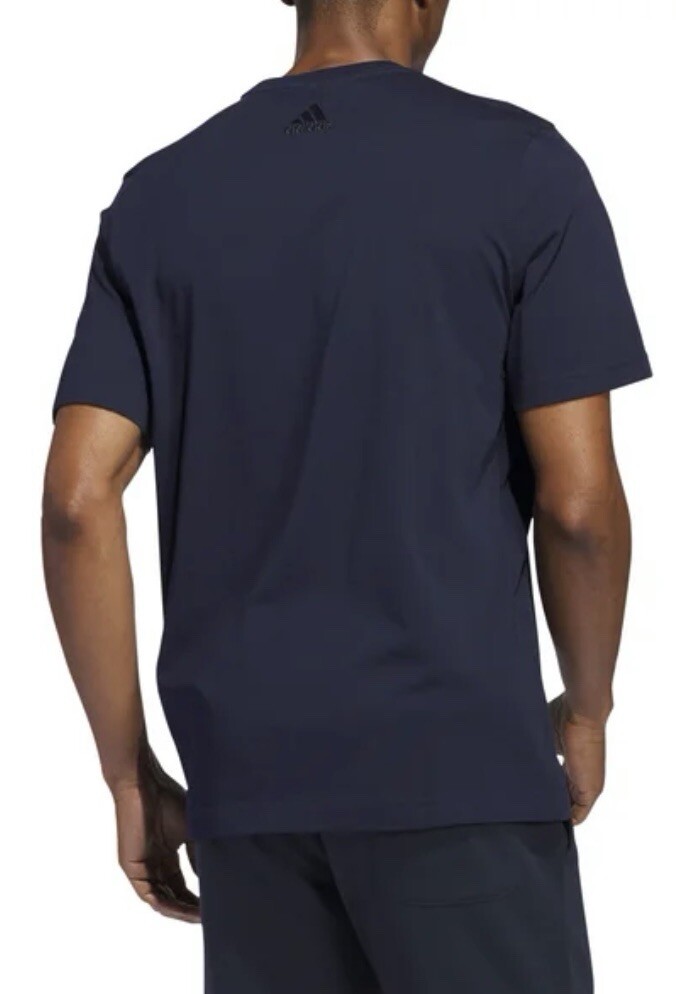 adidas Men’s XL Graphic Crewneck Short Sleeve T-Shirt Navy NWT