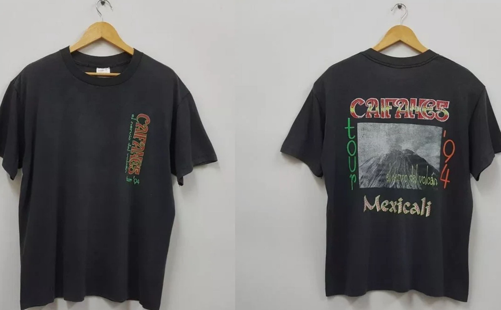 Caifanes Espanol Mexico City rock band 1994 tour T Shirt Full Size S-5XL