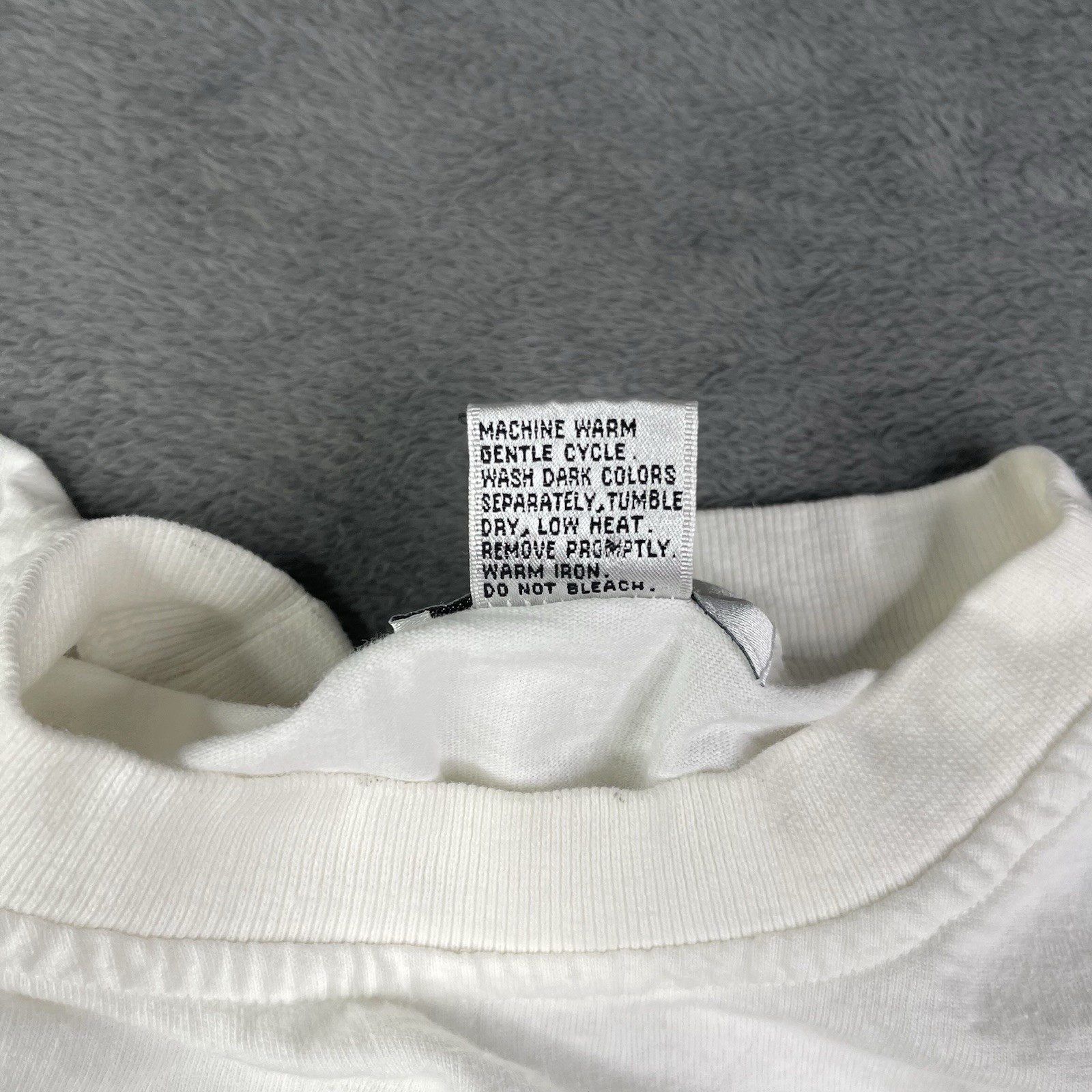 Vintage Hugo Boss T Shirt Mens XL America USA Made White Designer 90s Hip Hop