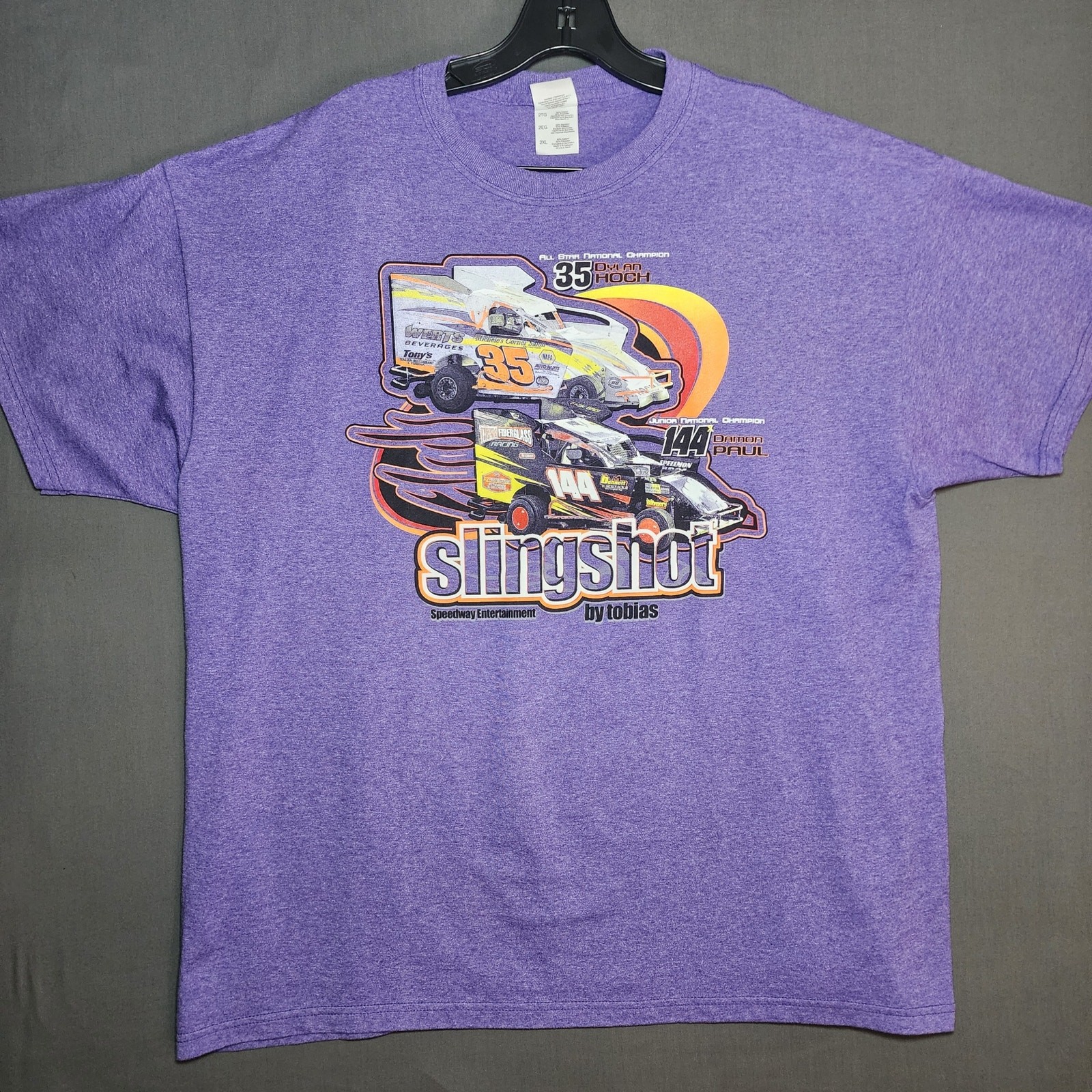 2014 Slingshot by Tobias Racing Shirt 2XL Dylan Hoch Damon Paul Dirt Track PA