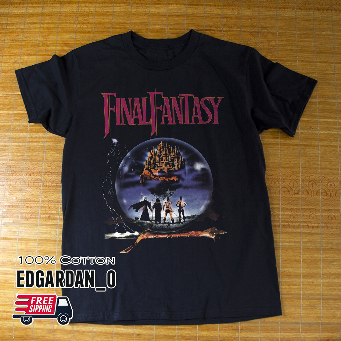 Final Fantasy Final Fantasy Game Black Unisex T-shirt (S-5XL) Free Shipping