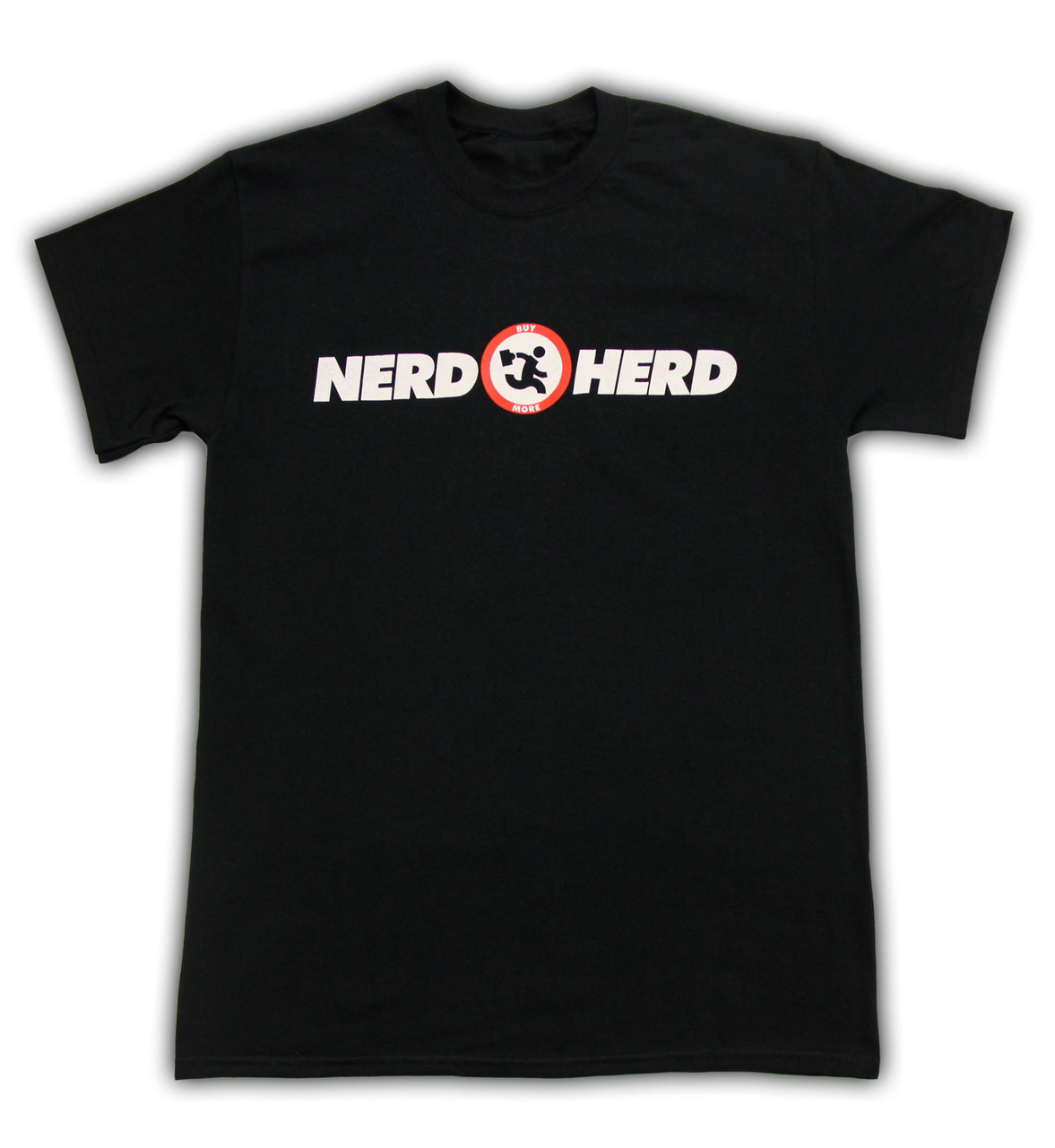 Adult Black Action Comedy TV Show Chuck Buy More Nerd Herd Logo T-Shirt Tee