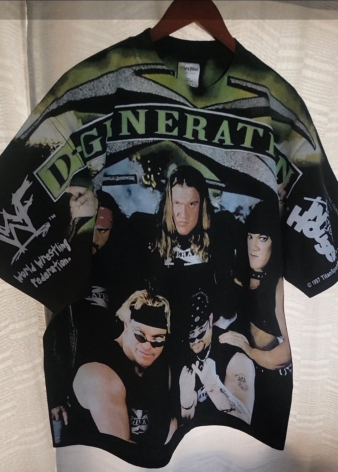 D-GENERATION (ALL OVER PRINT FRONT ONLY ON A SHAKA HEAVYWEIGHT T SHIRT “MODERN”