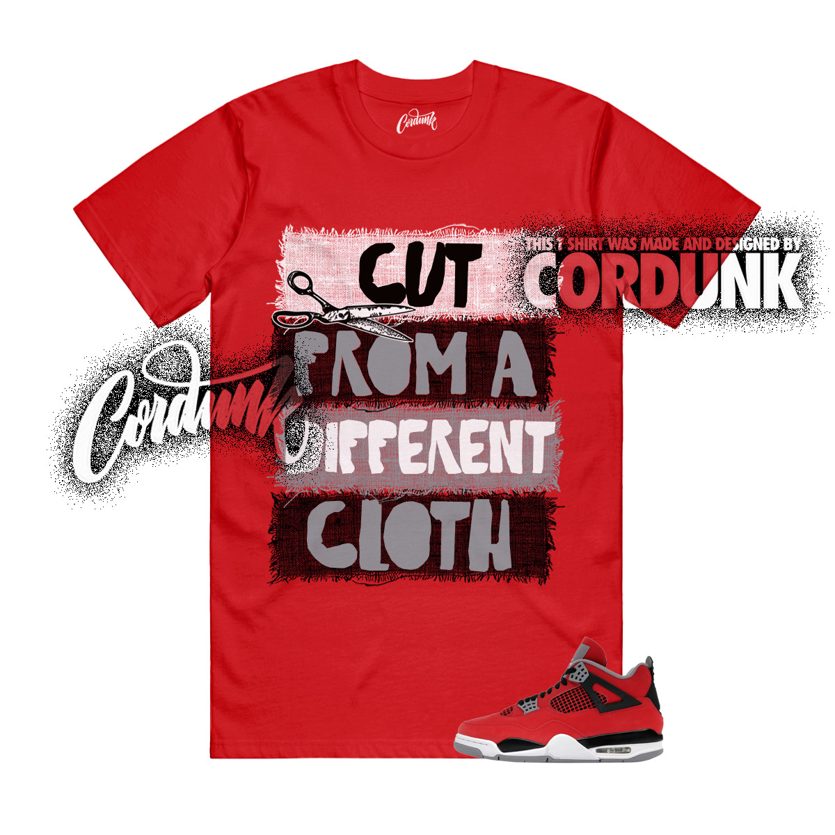 4 Toro Bravo Fire Red White Black Cement Grey 2026 T Shirt Match CUT