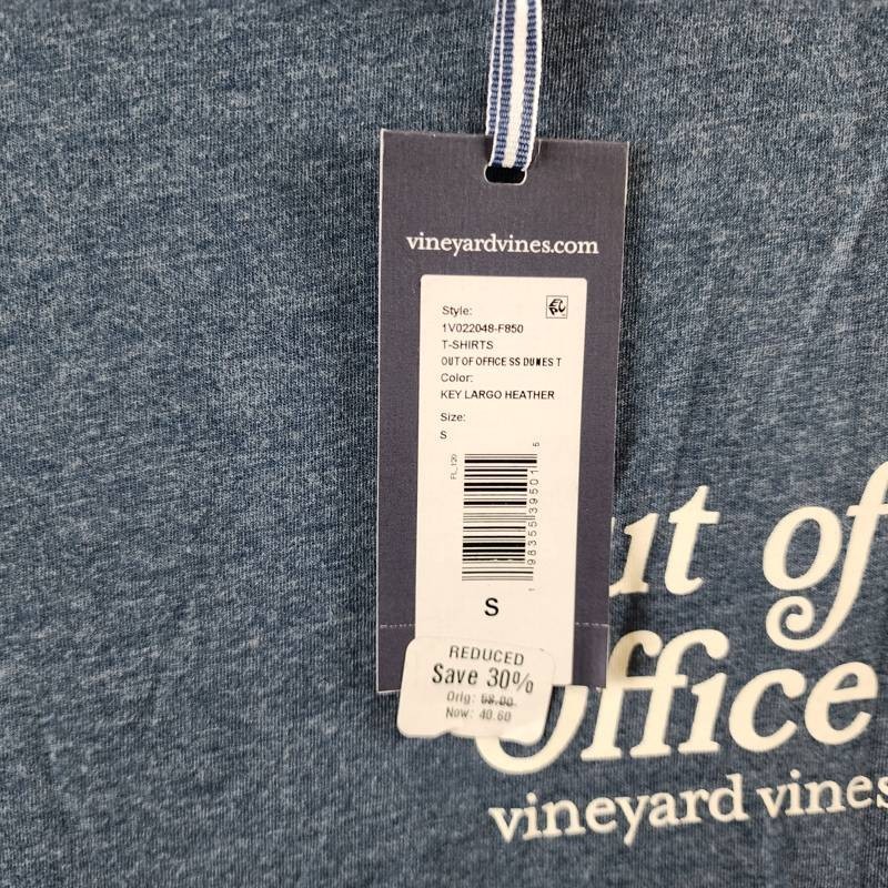 Vineyard Vines Out Of Office Dunes Graphic Tee Men’s S Key Largo Heather S/S
