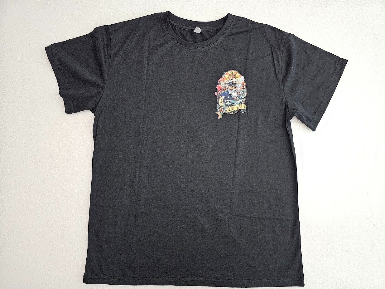 Old Salt T-Shirt Sailor Sailing Sailboat Tattoo Skipper Mermaid Lighthouse, XL