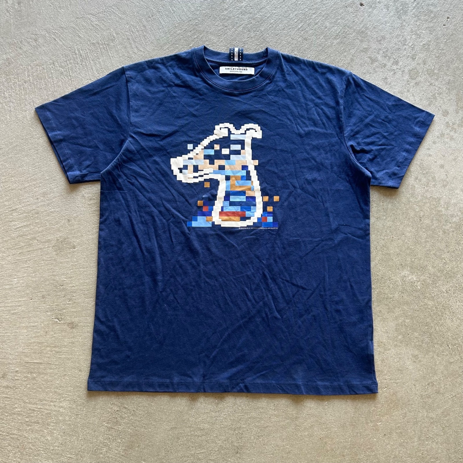 Smileyhound Greyhound Shirt Size XXL Navy Blue Autumn Winter 2024 Collection NFT