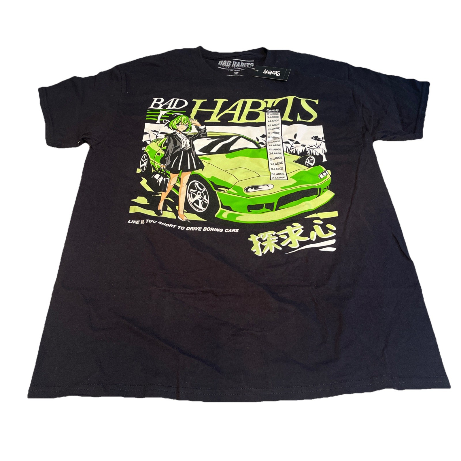 Spencer’s Men’s Bad Habits T-Shirt Black XL