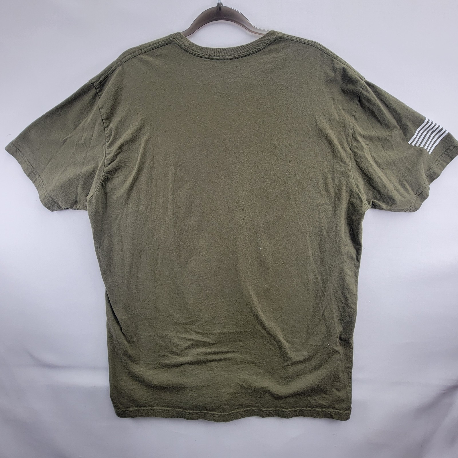 MEXUSMAR El Marine Loteria Graphic T-Shirt Olive Drab US Flag 2XL (Pre-Owned)